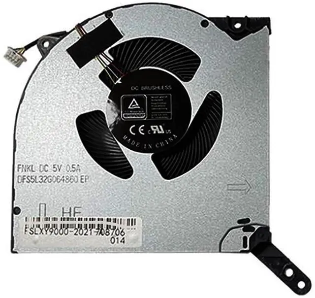 Main image of CPU Cooling Fans Suitable for Lenovo Legion Y9000K R9000K 7 16ACH 7-16ACHG6 82N6 2021Y Series Laptop Cooler Fan 5V 0.5A 4 PIN DFS5L32G064860 FNKL + DFS5L32G164860 FNKM (CPU)