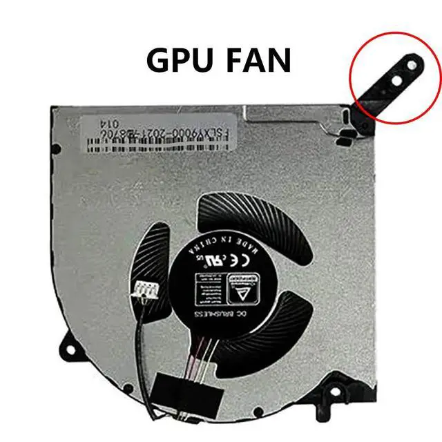 Alt view image 6 of 7 - GPU Cooling Fans Suitable for Lenovo Legion Y9000K R9000K 7 16ACH 7-16ACHG6 82N6 2021Y Series Laptop Cooler Fan 5V 0.5A 4 PIN DFS5L32G064860 FNKL + DFS5L32G164860 FNKM (GPU)