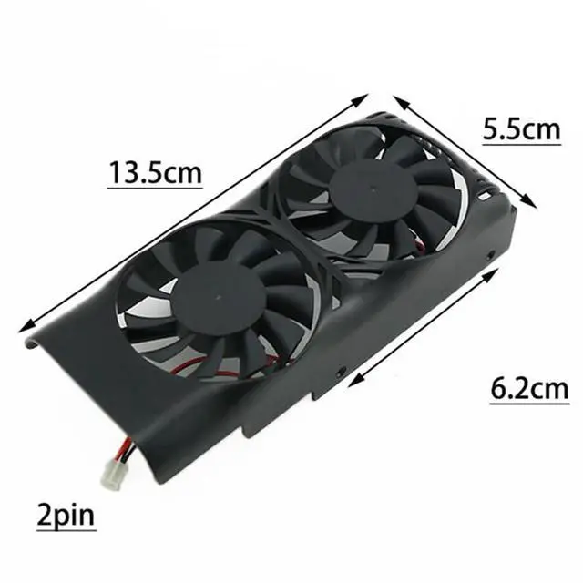 Alt view image 4 of 7 - Graphics Card Cooling Fans Suitable for MSI GTX 750 Ti 2GB LP Series Desktop XY-D05510SH 12V 0.28A 2Pin Video Card Cooler Fans GPU Fan