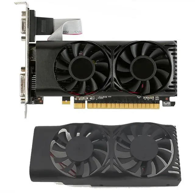 Alt view image 2 of 7 - Graphics Card Cooling Fans Suitable for MSI GTX 750 Ti 2GB LP Series Desktop XY-D05510SH 12V 0.28A 2Pin Video Card Cooler Fans GPU Fan