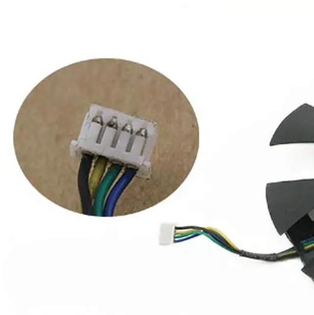 Alt view image 5 of 6 - Graphics Card Cooling Fans Suitable for ZOTAC GTX 950 GTX 760 HA HB Series Desktop GA91S2H 87mm 12V 0.35A 4 Pin Video Card Cooler Fans GPU Fan (Fan-A)