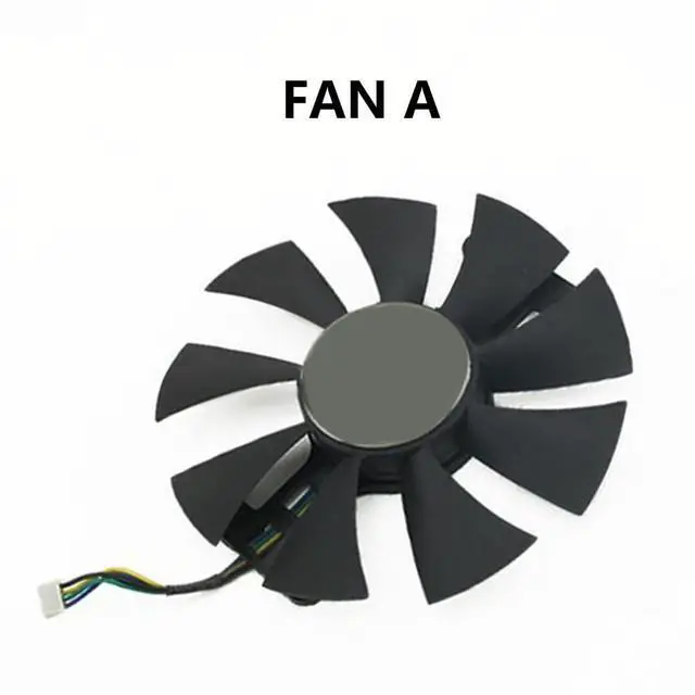 Alt view image 6 of 6 - Graphics Card Cooling Fans Suitable for ZOTAC GTX 950 GTX 760 HA HB Series Desktop GA91S2H 87mm 12V 0.35A 4 Pin Video Card Cooler Fans GPU Fan (Fan-A)