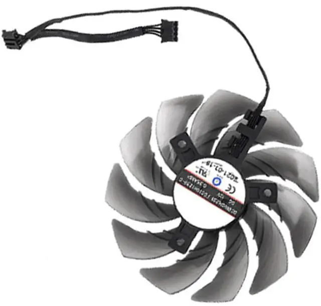 Main image of Graphics Card Cooling Fans Suitable for ASROCK RX 6600XT 6650XT 6700XT 6800 6800XT 6900XT 6950XT Phantom Gaming D OC Series Desktop FDC10H12S9-C 87mm 12V 0.35A 4Pin Video Card Cooler Fans (Fan-C)
