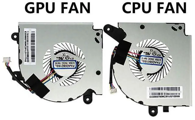 Alt view image 6 of 7 - CPU + GPU Cooling Fans Suitable for MSI GF75 Thin 9SC-027 10UE 10SEK 10SC 10SD GF75 8RC 8RD 9SC 9SD WF75 10TK MS-17F3 MS-17F4 MS-17F5 MS-17F1 MS-17F2 Series PAAD06015SL N415 + N416 (Fan C)