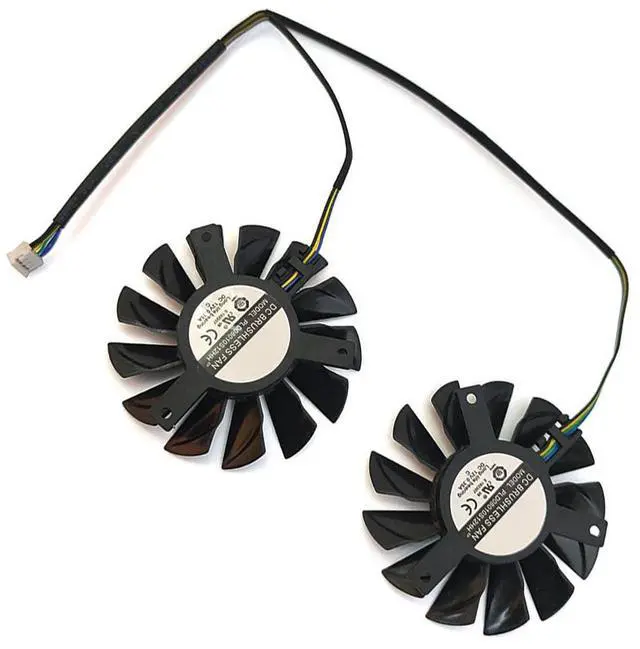 Alt view image 7 of 7 - Graphics Card Cooling Fans Suitable for MSI GTX 650TI 660 660TI 670 N650TI N660 N660TI N670 Hawk HD 6950 7950 7970 R6950 R7950 R7970 Frozr III Series Desktop PLD08010S12HH 75mm 12V 0.35A 4Pin