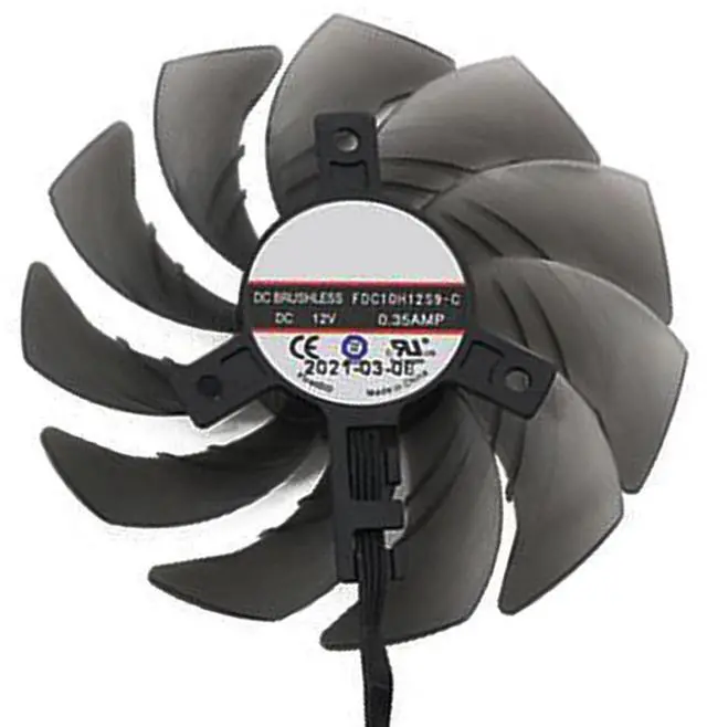 Main image of Graphics Card Cooling Fans Suitable for ASROCK RX 6600XT 6700XT 6750XT 6800 Challenger Pro OC Series Desktop FDC10H12S9-C 85mm 12V 0.35A 4Pin Video Card Cooler Fans GPU Fan (Fan-A)