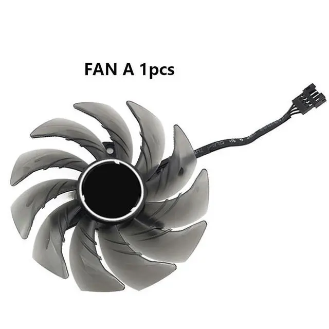 Alt view image 7 of 7 - Graphics Card Cooling Fans Suitable for ASROCK RX 6600XT 6700XT 6750XT 6800 Challenger Pro OC Series Desktop FDC10H12S9-C 85mm 12V 0.35A 4Pin Video Card Cooler Fans GPU Fan (Fan-A)