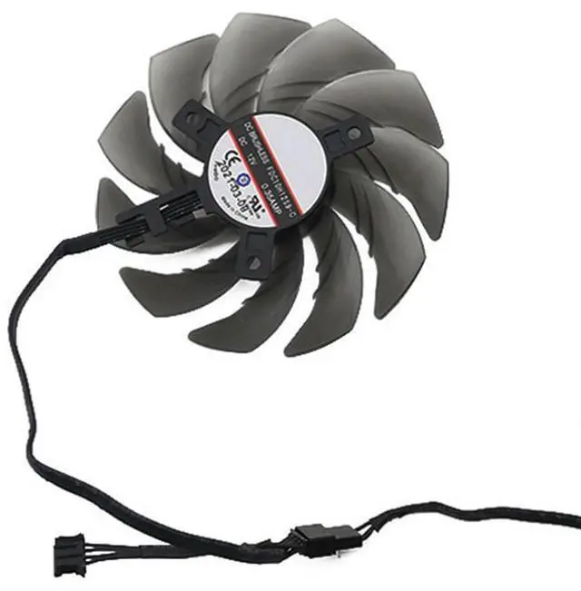 Main image of Graphics Card Cooling Fans Suitable for ASROCK RX 6600XT 6700XT 6750XT 6800 Challenger Pro OC Series Desktop FDC10H12S9-C 85mm 12V 0.35A 4Pin Video Card Cooler Fans GPU Fan (Fan-C)