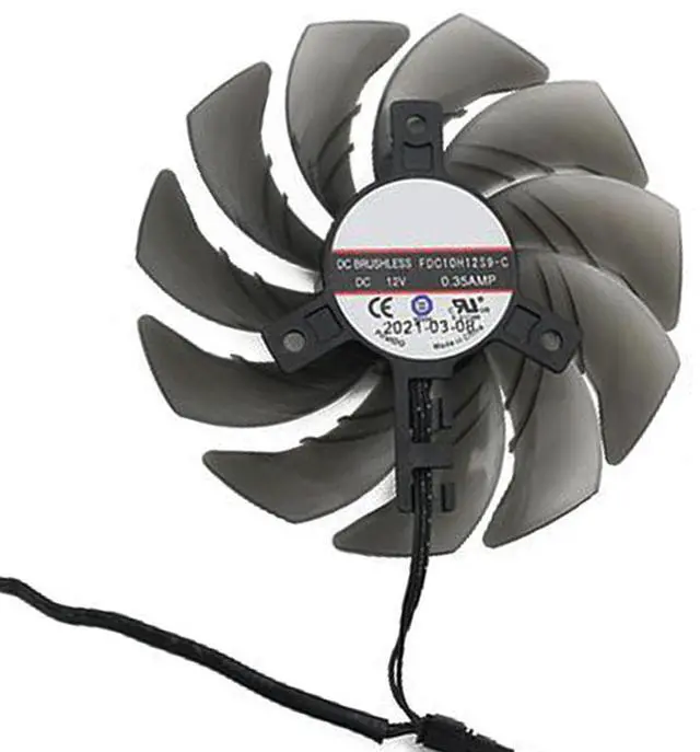 Main image of Graphics Card Cooling Fans Suitable for ASROCK RX 6600XT 6700XT 6750XT 6800 Challenger Pro OC Series Desktop FDC10H12S9-C 85mm 12V 0.35A 4Pin Video Card Cooler Fans GPU Fan (Fan-B)