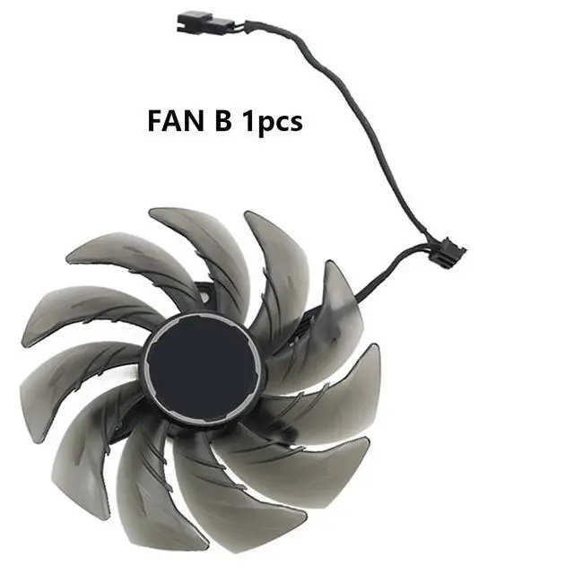 Alt view image 7 of 7 - Graphics Card Cooling Fans Suitable for ASROCK RX 6600XT 6700XT 6750XT 6800 Challenger Pro OC Series Desktop FDC10H12S9-C 85mm 12V 0.35A 4Pin Video Card Cooler Fans GPU Fan (Fan-B)