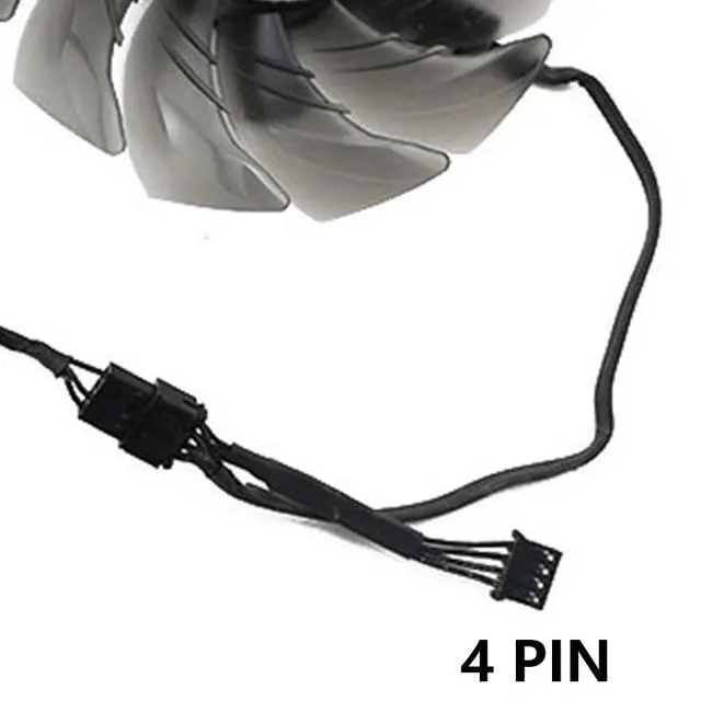 Alt view image 6 of 7 - Graphics Card Cooling Fans Suitable for ASROCK RX 6600XT 6700XT 6750XT 6800 Challenger Pro OC Series Desktop FDC10H12S9-C 85mm 12V 0.35A 4Pin Video Card Cooler Fans GPU Fan (3PCS)