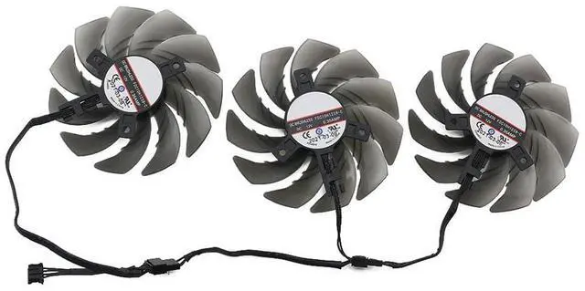 Main image of Graphics Card Cooling Fans Suitable for ASROCK RX 6600XT 6700XT 6750XT 6800 Challenger Pro OC Series Desktop FDC10H12S9-C 85mm 12V 0.35A 4Pin Video Card Cooler Fans GPU Fan (3PCS)