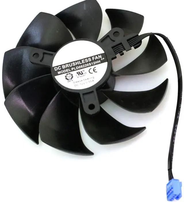 Main image of Graphics Card Cooling Fans Suitable for EVGA RTX 3060TI 3070 3070TI 3080 3080TI 3090 FTW3 / XC3 Gaming Series Desktop PLD09220S12HH 87mm 12V 0.55A 4Pin Video Card Cooler Fans GPU Fan (Fan-C)