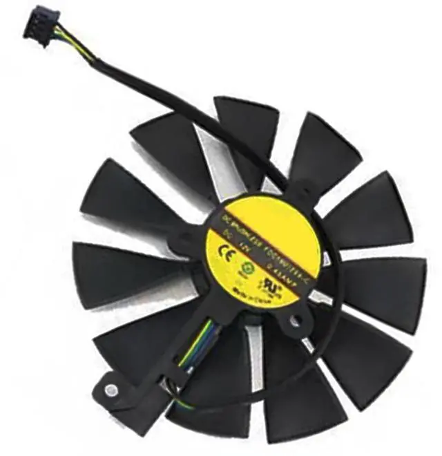 Main image of Graphics Card Cooling Fan Replacement for ASUS Dual RTX 2060 2070 2080 2080Ti Gaming Series FDC10U12S9-C 87mm 12V 0.45A 4Pin Video Card Cooler Fans GPU Fan (Fan-A)