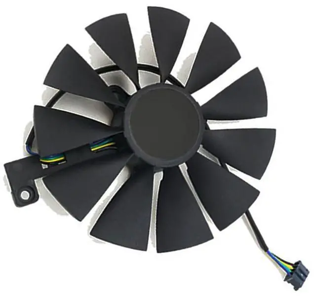 Alt view image 7 of 7 - Graphics Card Cooling Fan Replacement for ASUS Dual RTX 2060 2070 2080 2080Ti Gaming Series FDC10U12S9-C 87mm 12V 0.45A 4Pin Video Card Cooler Fans GPU Fan (Fan-A)