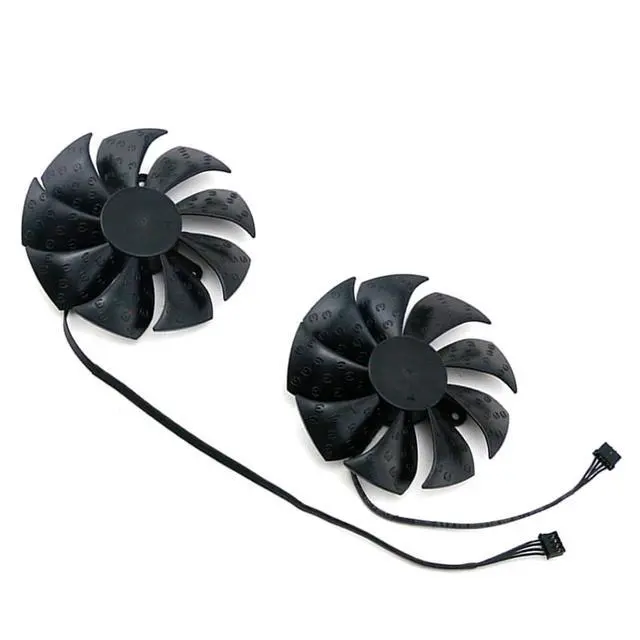 Alt view image 5 of 5 - Graphics Card Cooling Fans Suitable for EVGA RTX 2070 Super 2080 Super KO Gaming Series Desktop PLA09215S12H 85mm 12V 0.55A 4Pin Video Card Cooler Fans GPU Fan (2PCS)
