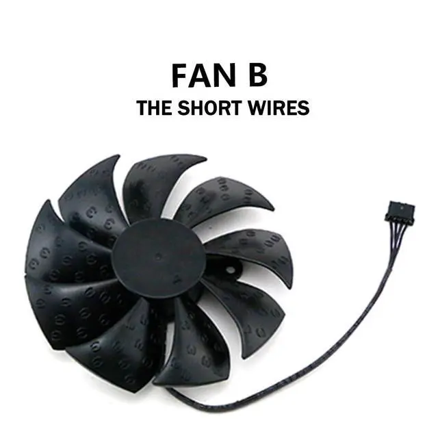 Alt view image 4 of 4 - Graphics Card Cooling Fans Suitable for EVGA RTX 2070 Super 2080 Super KO Gaming Series Desktop PLA09215S12H 85mm 12V 0.55A 4Pin Video Card Cooler Fans GPU Fan (Fan-B)