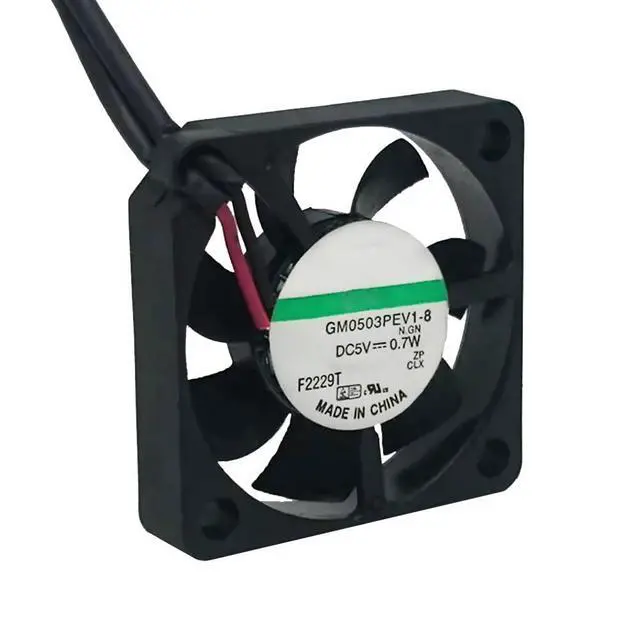 Alt view image 2 of 7 - GM0503PEV1-8 3006 Fan Ultra Slim Cooling Fan 5V 0.7W 3CM Fan 10000RPM Micro Magnetic Levitation Ultra Silent Fan 2 Wires