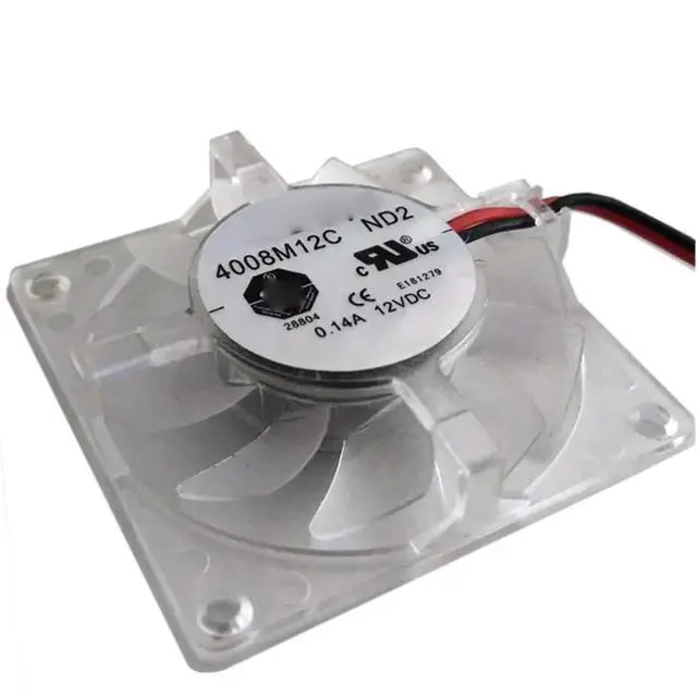 Alt view image 3 of 6 - 40MM 4008M12C Cooling Graphics Card Fan 4008 12V 0.14A 40 * 40 * 9mm 4CM PC for Northbridge Motherboard Fan 2 Wire