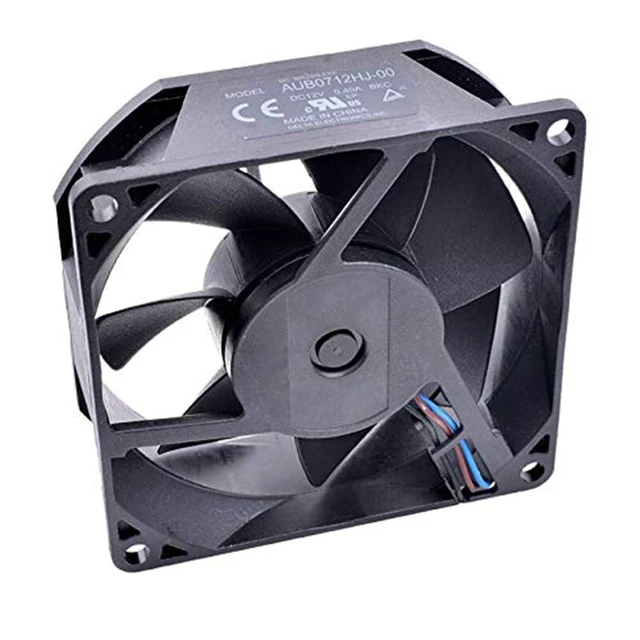 Alt view image 4 of 7 - AUB0712HJ-00 70 * 70 * 25MM 7CM 3 Pins DC 12V 0.40A Large air Volume Projector Cooling Fan