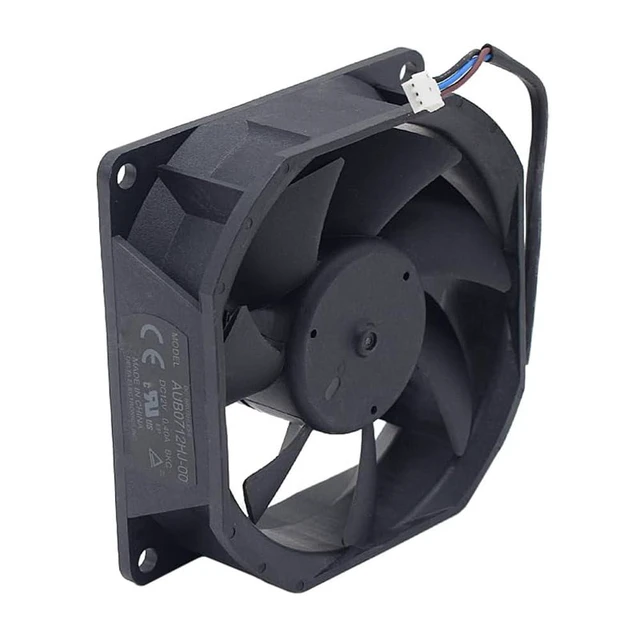 Alt view image 5 of 7 - AUB0712HJ-00 70 * 70 * 25MM 7CM 3 Pins DC 12V 0.40A Large air Volume Projector Cooling Fan