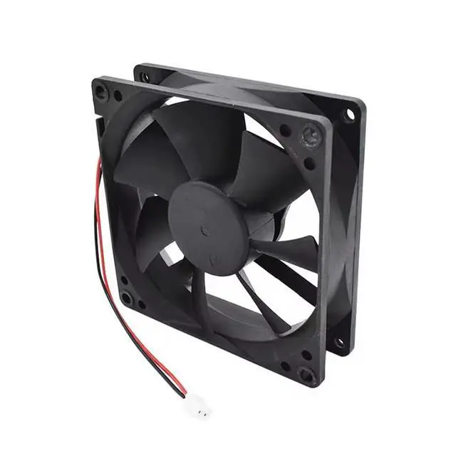 Alt view image 2 of 6 - 9cm 12V 0.14A D90SL-12 DC 12V 0.14A 92x92x25mm 2-Wire Chassis Cooling Fan