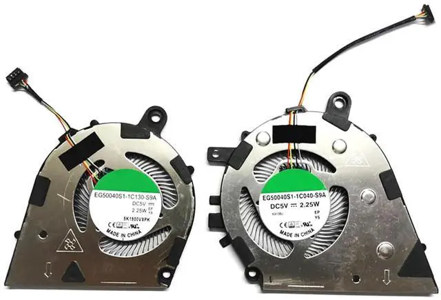 Main image of CPU + GPU Cooling Fans Suitable for Lenovo IdeaPad FLEX-14API FLEX-15API FLEX-14IML FLEX-14IWL for YOGA C340-14API C340-14IML C340-14IWL 81SS0005US 2-in-1 Series Laptop Cooler FAN 5V 2.25W 4Pin (2PCS)