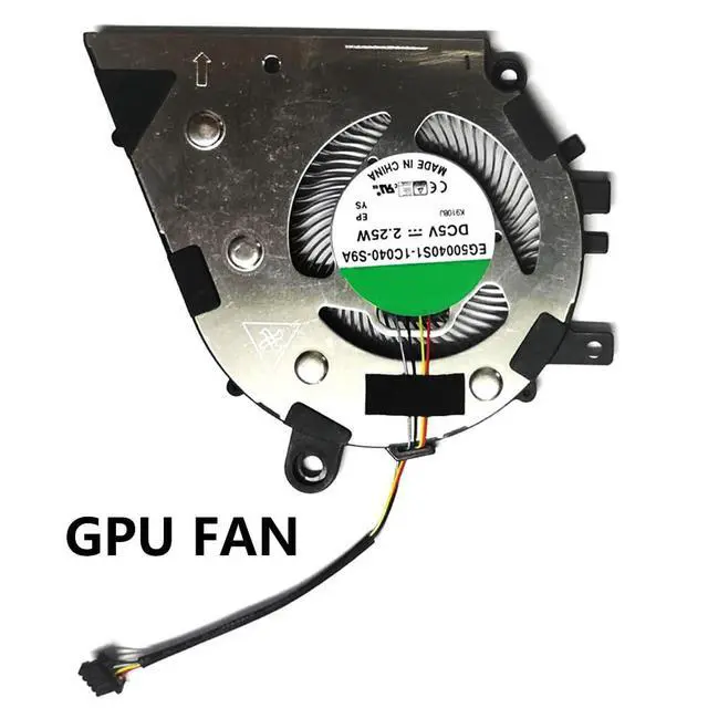 Alt view image 6 of 7 - CPU + GPU Cooling Fans Suitable for Lenovo IdeaPad FLEX-14API FLEX-15API FLEX-14IML FLEX-14IWL for Yoga C340-14API C340-14IML C340-14IWL 81SS0005US 2-in-1 Series Laptop Cooler Fan 5V 2.25W 4Pin (GPU)