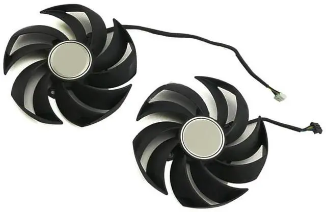 Alt view image 6 of 6 - Graphics Card Cooling Fans Suitable for MSI RTX 3050 3060 3060TI Gaming X RX 6600XT 6700XT Gaming X Series Desktop PLD10010S12HH 95mm 12V 0.40A 4Pin Video Card Cooler Fans GPU Fan (2PCS)