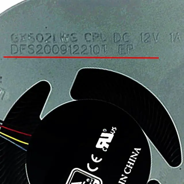 Alt view image 3 of 7 - CPU + GPU Cooling Fans Suitable for ASUS ROG Zephyrus GX502GW GX502GV GX502LWS GU502GW GU502GV GU502LW GU502LV GU502DU GU502LWS GU502LU GU502GU Series DFS200912210T + DFSCK221051821 (CPU)