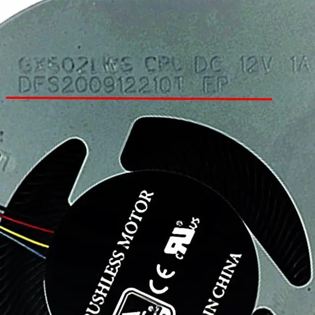 Alt view image 4 of 7 - CPU + GPU Cooling Fans Suitable for ASUS ROG Zephyrus GX502GW GX502GV GX502LWS GU502GW GU502GV GU502LW GU502LV GU502DU GU502LWS GU502LU GU502GU Series DFS200912210T + DFSCK221051821 (2PCS)