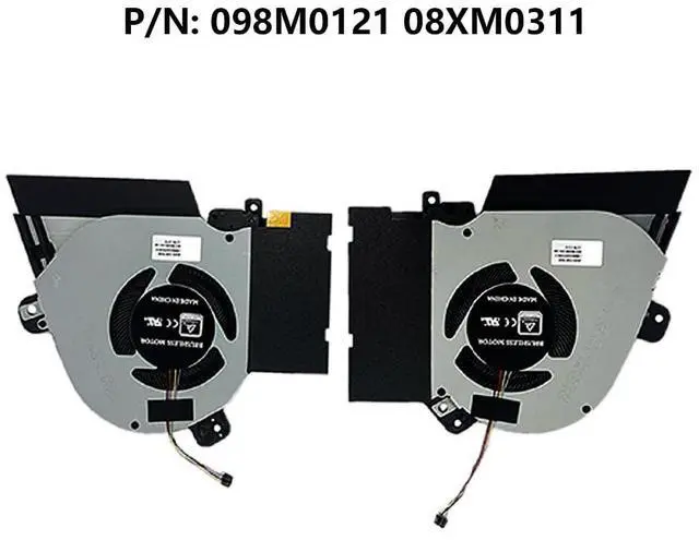Alt view image 6 of 7 - CPU + GPU Cooling Fans Suitable for ASUS ROG Zephyrus GX502GW GX502GV GX502LWS GU502GW GU502GV GU502LW GU502LV GU502DU GU502LWS GU502LU GU502GU Series DFS200912210T + DFSCK221051821 (2PCS)