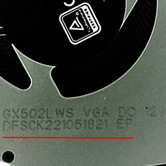 Alt view image 3 of 7 - CPU + GPU Cooling Fans Suitable for ASUS ROG Zephyrus GX502GW GX502GV GX502LWS GU502GW GU502GV GU502LW GU502LV GU502DU GU502LWS GU502LU GU502GU Series DFS200912210T + DFSCK221051821 (GPU)