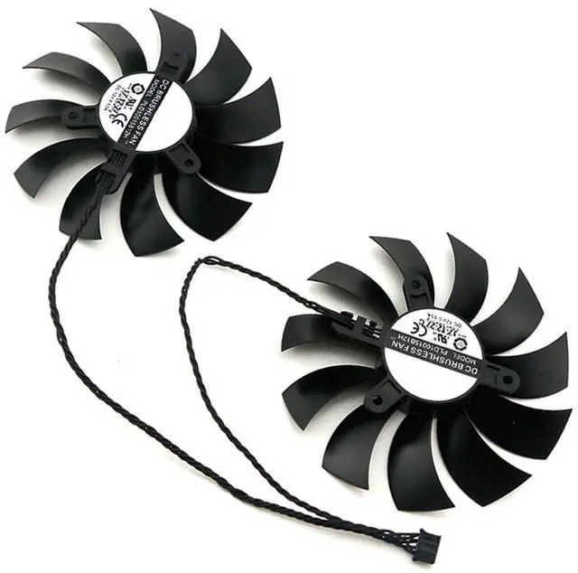 Alt view image 6 of 7 - Graphics Card Cooling Fans Suitable for EVGA GTX 1070 1070ti 1080 FTW ACX Series Desktop PLD10015B12H 95mm 12V 0.55A 4 Pin Video Card Cooler Fans GPU Fan