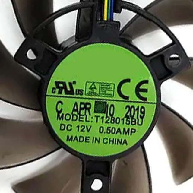 Alt view image 5 of 7 - Graphics Card Cooling Fans Suitable for ASUS TUF GTX 1650 1650S 1660 1660S 1660Ti Gaming for TUF RTX 2060 Gaming Series Desktop T128015BU 75mm 12V 0.50A 6 Pin Video Card Cooler Fans GPU Fan (2PCS)