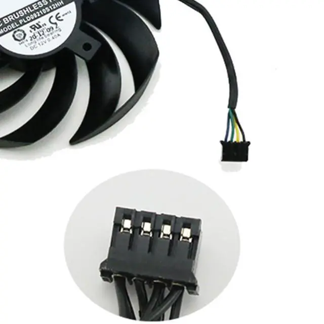 Alt view image 6 of 7 - Graphics Card Cooling Fans Suitable for MSI RX 6800 6800XT 6900XT RTX 3060 3060TI 3070 3070TI 3080 3080TI 3090 Gaming X Trio Series Desktop PLD09210S12HH 90mm 0.40A 4Pin (Fan-B)