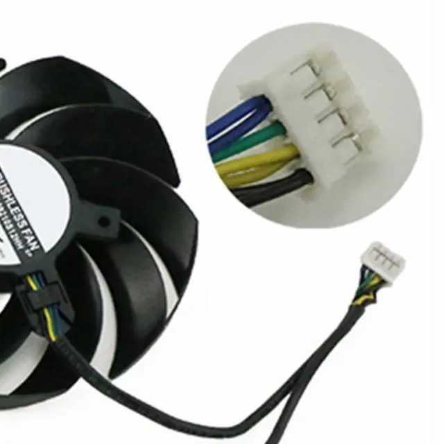 Alt view image 6 of 7 - Graphics Card Cooling Fans Suitable for MSI RX 6800 6800XT 6900XT RTX 3060 3060TI 3070 3070TI 3080 3080TI 3090 Gaming X Trio Series Desktop PLD09210S12HH 90mm 0.40A 4Pin (Fan-A)
