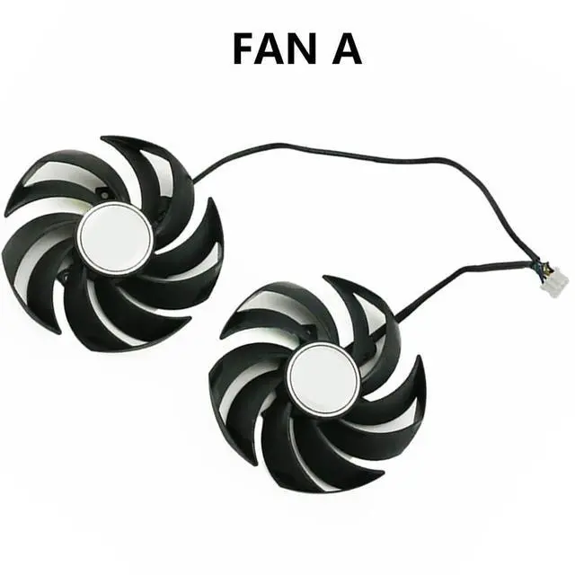 Alt view image 7 of 7 - Graphics Card Cooling Fans Suitable for MSI RX 6800 6800XT 6900XT RTX 3060 3060TI 3070 3070TI 3080 3080TI 3090 Gaming X Trio Series Desktop PLD09210S12HH 90mm 0.40A 4Pin (Fan-A)