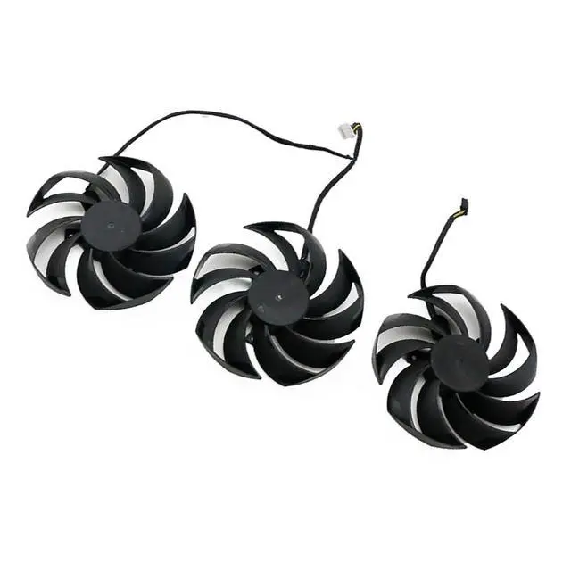 Alt view image 6 of 7 - Graphics Card Cooling Fans Suitable for MSI RX 6800 6800XT 6900XT RTX 3060 3060TI 3070 3070TI 3080 3080TI 3090 Gaming X Trio Series Desktop PLD09210S12HH 90mm 0.40A 4Pin (3PCS)