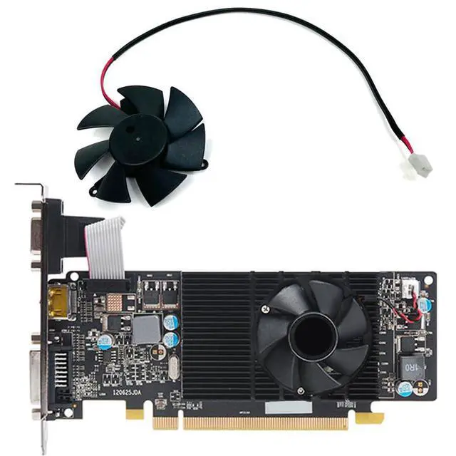 Alt view image 2 of 7 - Graphics Card Cooling Fans Suitable for XFX R7 240 250 R5 230 HD6670 Series Desktop FS1250-S2053A 45mm 12V 0.19A 2Pin Video Card Cooler Fans GPU Fan