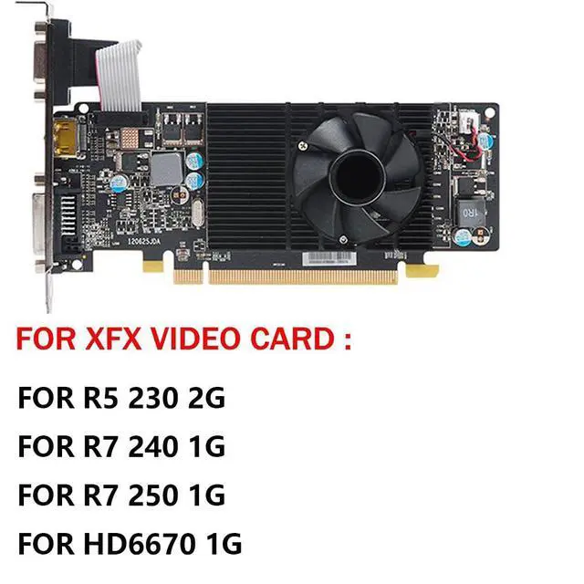 Alt view image 3 of 7 - Graphics Card Cooling Fans Suitable for XFX R7 240 250 R5 230 HD6670 Series Desktop FS1250-S2053A 45mm 12V 0.19A 2Pin Video Card Cooler Fans GPU Fan