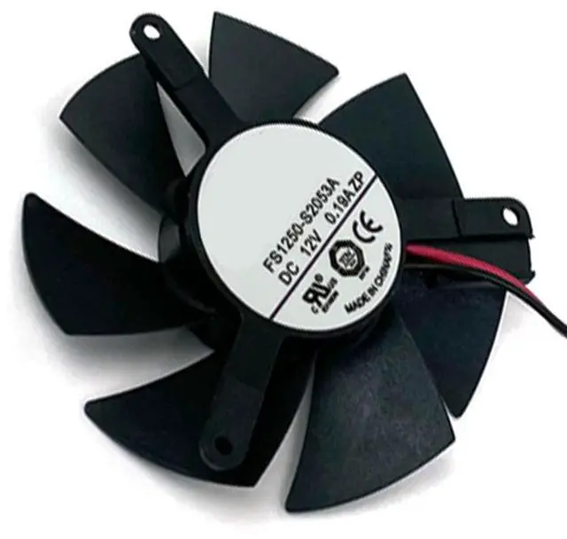 Main image of Graphics Card Cooling Fans Suitable for XFX R7 240 250 R5 230 HD6670 Series Desktop FS1250-S2053A 45mm 12V 0.19A 2Pin Video Card Cooler Fans GPU Fan