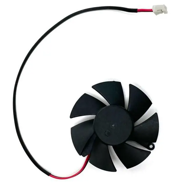 Alt view image 7 of 7 - Graphics Card Cooling Fans Suitable for XFX R7 240 250 R5 230 HD6670 Series Desktop FS1250-S2053A 45mm 12V 0.19A 2Pin Video Card Cooler Fans GPU Fan