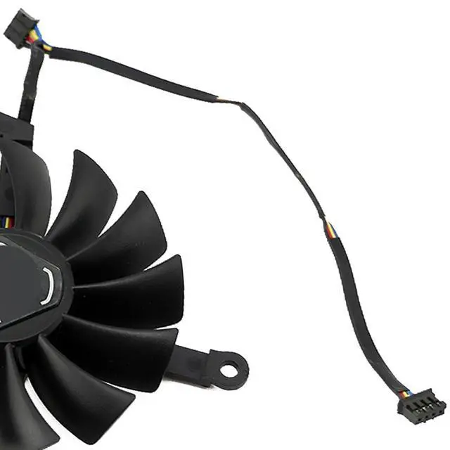Alt view image 5 of 6 - Graphics Card Cooling Fans Suitable for XFX Radeon RX 6700 6700XT 6750 6750XT Qick/MERC Series CF1015U12S CF9015U12S 12V 0.55A 85mm 4Pin Desktop Video Card Cooler Fans GPU Fan (Fan-C)