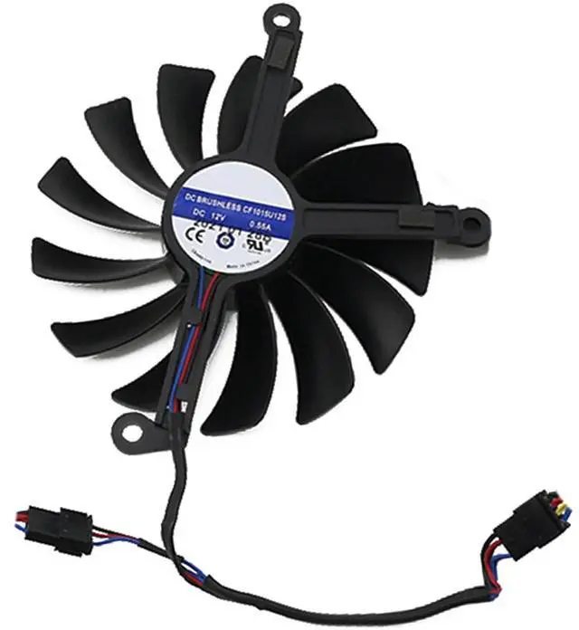 Main image of Graphics Card Cooling Fans Suitable for XFX Radeon RX 6700 6700XT 6750 6750XT Qick/MERC Series CF1015U12S CF9015U12S 12V 0.55A 85mm 4Pin Desktop Video Card Cooler Fans GPU Fan (Fan-B)