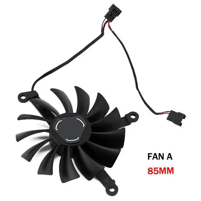 Alt view image 7 of 7 - Graphics Card Cooling Fans Suitable for XFX Radeon RX 6700 6700XT 6750 6750XT Qick/MERC Series CF1015U12S CF9015U12S 12V 0.55A 85mm 4Pin Desktop Video Card Cooler Fans GPU Fan (Fan-A)