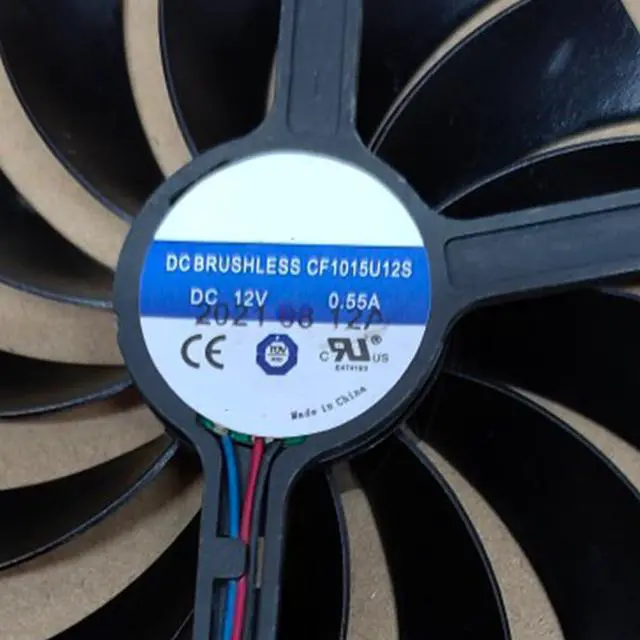 Alt view image 5 of 7 - Graphics Card Cooling Fans Suitable for XFX Radeon RX 6700 6700XT 6750 6750XT Qick/MERC Series CF1015U12S CF9015U12S 12V 0.55A 85mm 4Pin Desktop Video Card Cooler Fans GPU Fan (Fan-B)