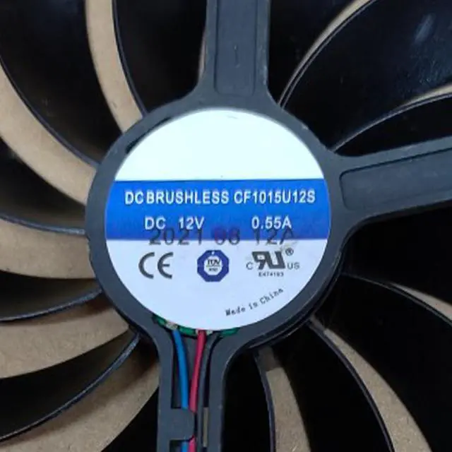 Alt view image 5 of 7 - Graphics Card Cooling Fans Suitable for XFX Radeon RX 6700 6700XT 6750 6750XT Qick/MERC Series CF1015U12S CF9015U12S 12V 0.55A 85mm 4Pin Desktop Video Card Cooler Fans GPU Fan (3PCS)