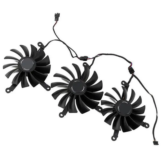 Alt view image 7 of 7 - Graphics Card Cooling Fans Suitable for XFX Radeon RX 6700 6700XT 6750 6750XT Qick/MERC Series CF1015U12S CF9015U12S 12V 0.55A 85mm 4Pin Desktop Video Card Cooler Fans GPU Fan (3PCS)