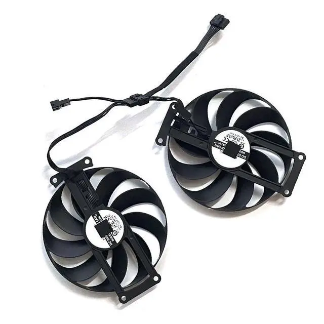 Alt view image 4 of 6 - Graphics Card Cooling Fan Replacement for ASUS RTX 2060 2070Ti 3060 3060Ti Mini Dual GTX1660Ti Dual EVO GTX 1660 1660S OC Gaming Series 90MM PLA09215S12H 12V 0.55A 6PIN Video Card Cooler (2PC)